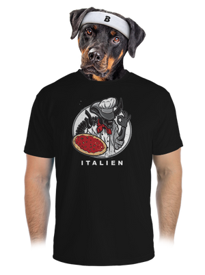 Italien pánske športové tričko Black