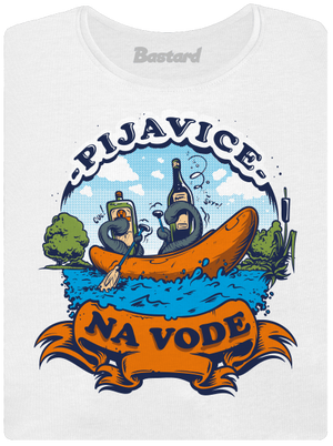 Pijavice na vode dámske tričko s lemom White