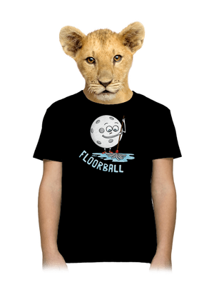 Floorball detské tričko Black