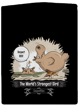 Strongest bird pánska mikina na zips Black