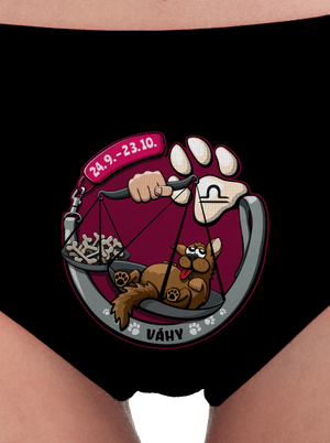 Psí horoskop: Váhy dámske nohavičky Black