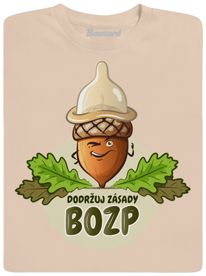 Zásady BOZP pánske tričko Sand