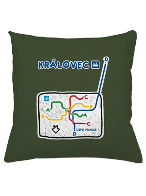 Metro Královec vankúš Olive Green