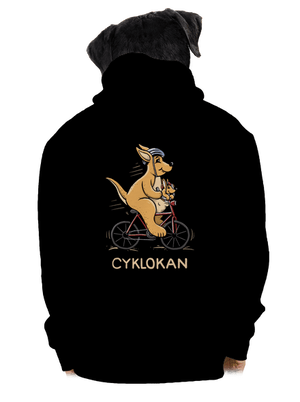 Cyklokan pánska mikina na zips Black