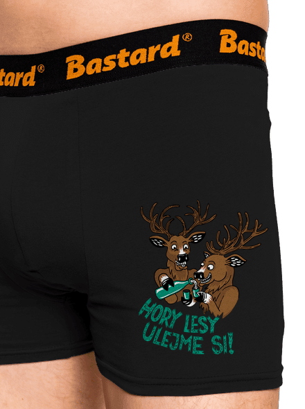 Hory lesy ulejme si boxerky Black
