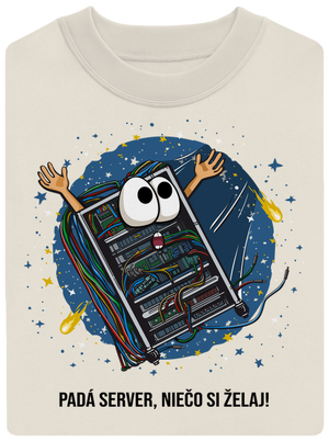 Padá server unisex mikina bez kapucne Off White