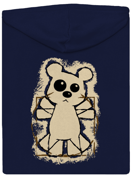 Da Vinci Teddy pánska mikina na zips Navy