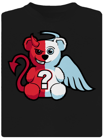 Anjel vs. diabol detské športové tričko Black