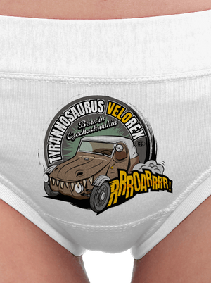 Tyrannosaurus Velorex dámske nohavičky White