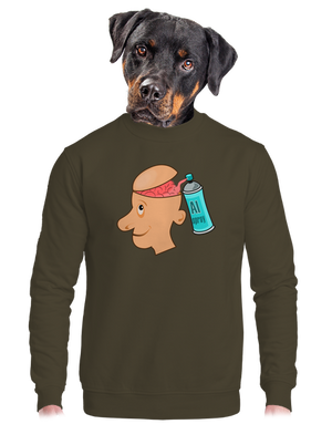 unisex mikina bez kapucne