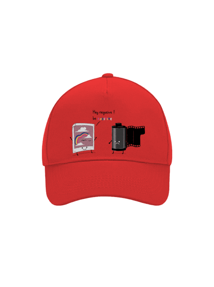 Be positive šiltovka baseballka Classic Red