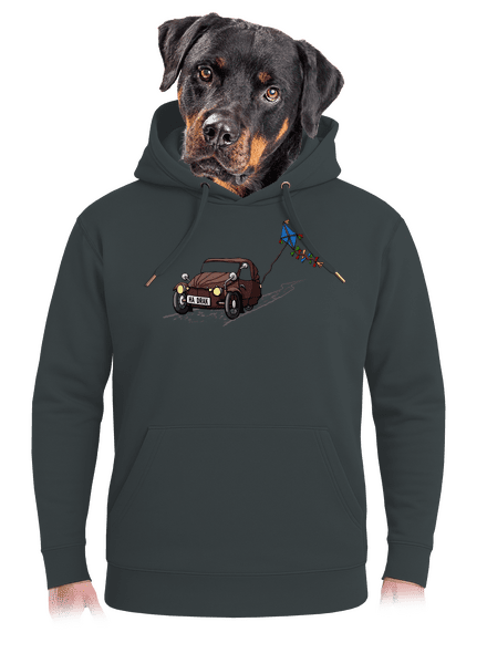 Hadrák unisex mikina premium Charcoal