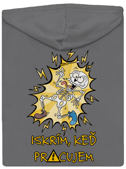 Iskrím dámska mikina na zips Steel Gray