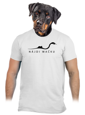 Nájdi mačku pánske tričko White