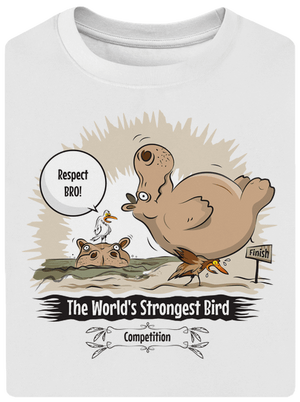 Strongest bird unisex tričko oversized White