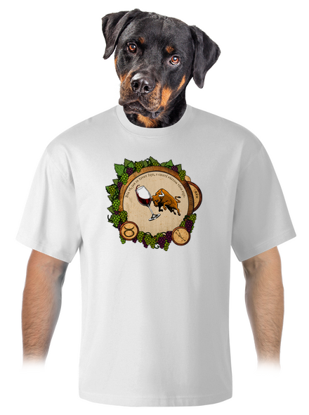 Vínny horoskop: Býk unisex tričko oversized White