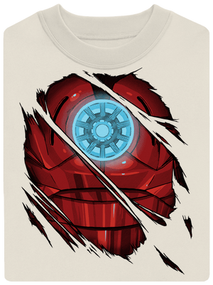 Ironman unisex mikina bez kapucne Off White