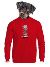 unisex mikina bez kapucne