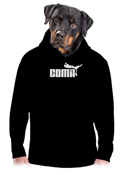 Coma pánska mikina klokanka Black