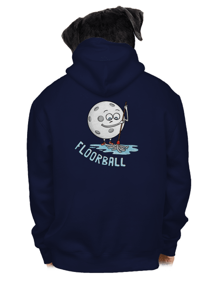 Floorball pánska mikina na zips Navy