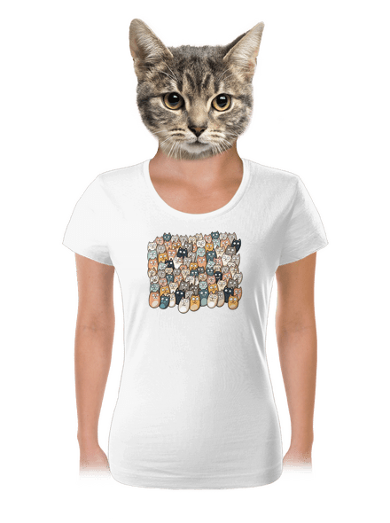 Nájdi čerta dámske tričko White