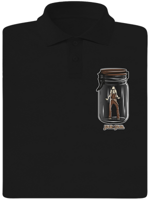 Jar in jar pánska polokošeľa Black