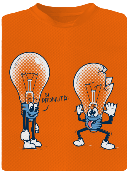 Prdlá detské športové tričko Neon Orange