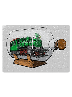 Lokomotíva vo fľaši puzzle White