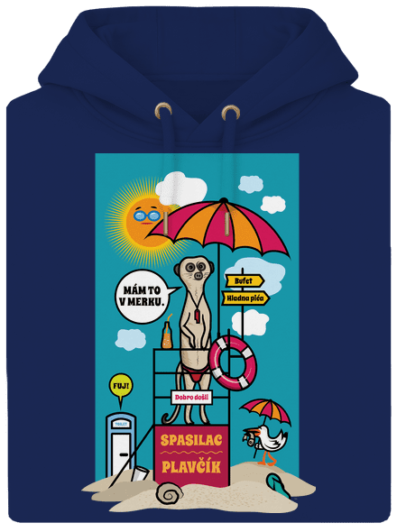 Plavčík unisex mikina premium Navy
