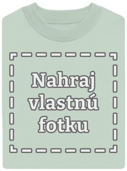 Vlastná potlač unisex mikina bez kapucne Blush Mint