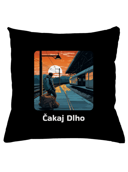 Čakaj dlho vankúš Black
