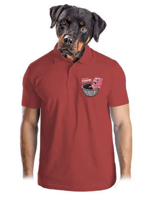 Vo forme pánska polokošeľa Burgundy