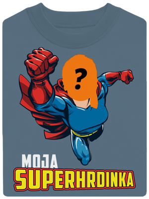 Moja superhrdinka unisex mikina bez kapucne Nordic Blue