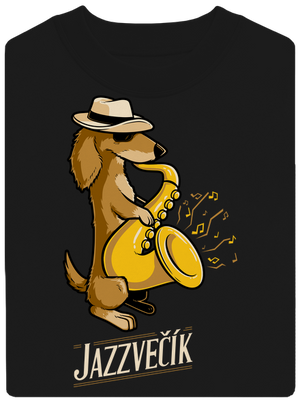 Jazzvečík unisex mikina bez kapucne Black