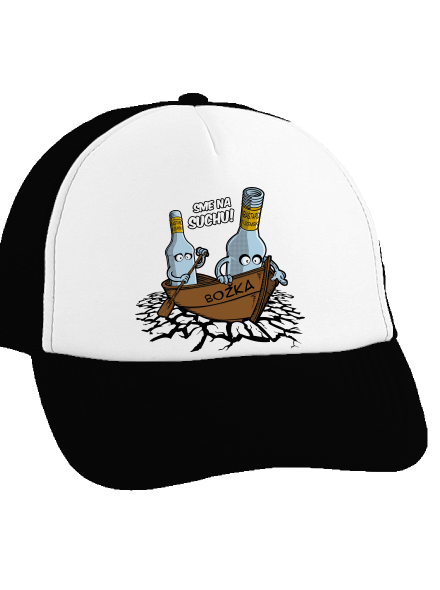 Na suchu šiltovka truckerka Black cap