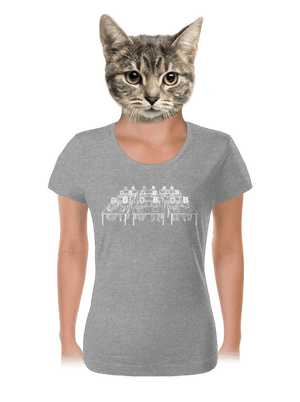 Cimrman: Debil, blbeček dámske tričko Dark Gray Melange