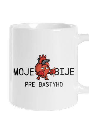 Moje srdce bije klasický hrnček White