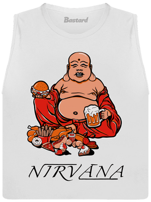 Nirvána dámske tielko voľné White