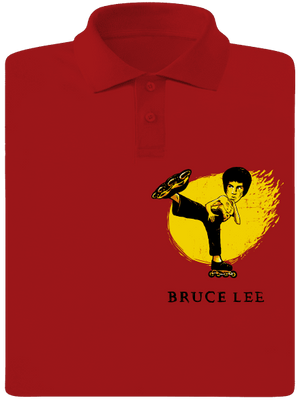Bruce Lee pánska polokošeľa Red Mal