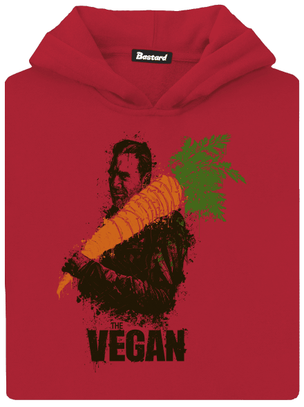 Vegan detská mikina klokanka Fire Red
