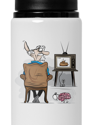 TV News flaša na vodu White