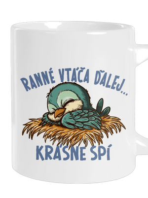 Ranné vtáča spí veľký hrnček White