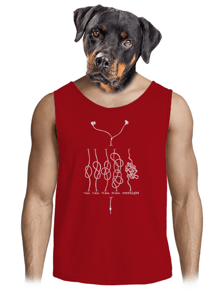 Škola uzlovania pánske tielko Red