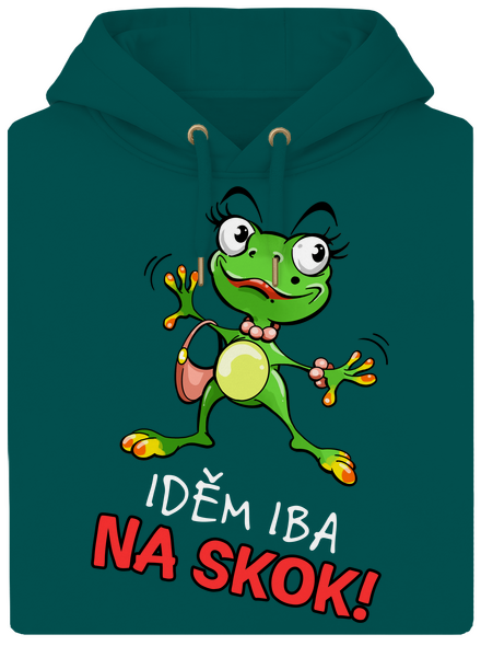 Idem na skok unisex mikina premium Emerald Green
