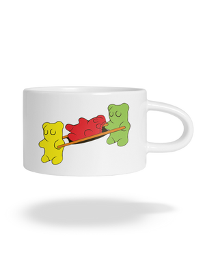 Gumkáči hrnček makronka White