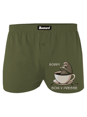 V presse pánske trenky Khaki