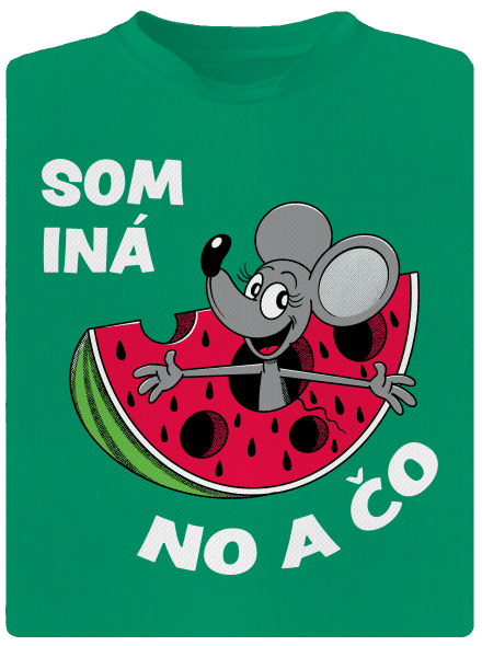 Som iná detské športové tričko Kelly Green Mal