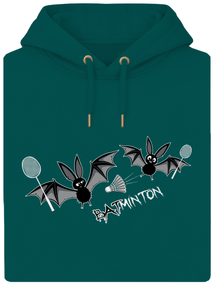 Batminton unisex mikina premium Emerald Green
