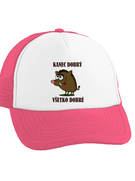 Kanec dobrý šiltovka truckerka Fluorescent Pink cap