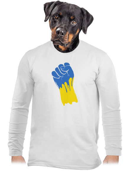 Ukrajina - Ruka pánske dlhý rukáv White